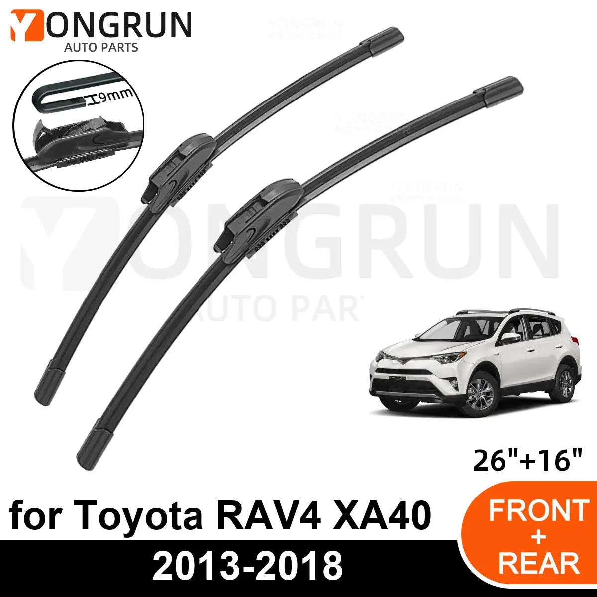

Стеклоочистители для Toyota RAV4 XA40 2013-2018, 26 + 16 дюймов