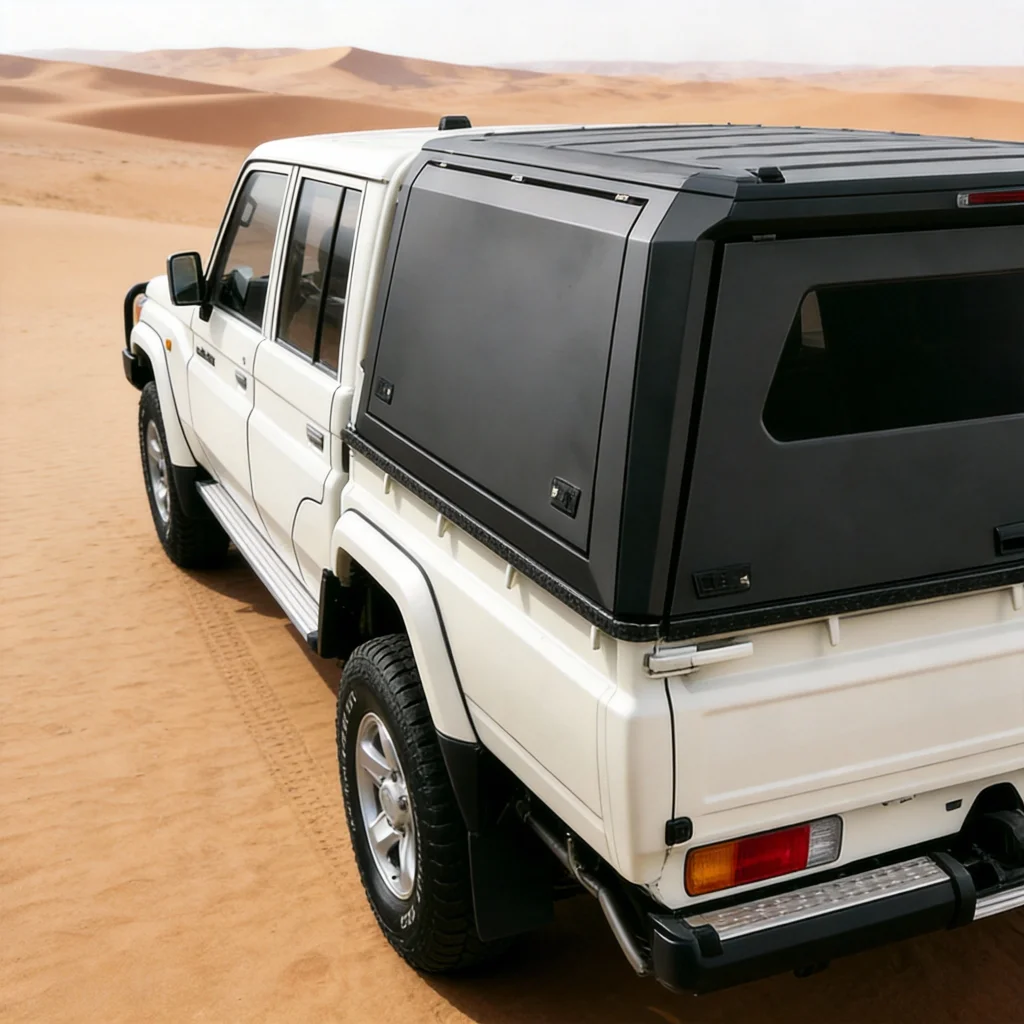 

Chinese Factory Hot Sale Pickup Truck Bed Protector Aluminum Alloy Hard Topper Canopy for Toyota LC79