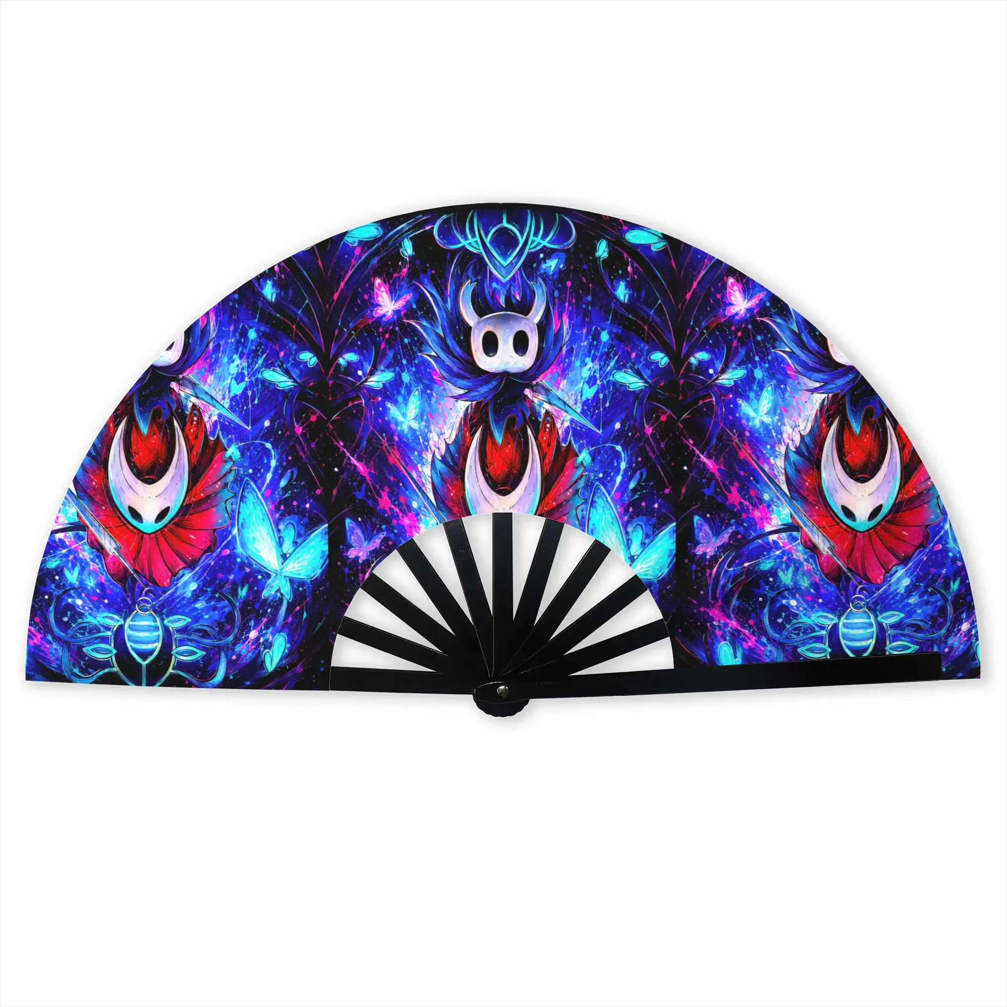 Custom S-Silksonges Cartoon Game Hand Fan Promotional Gift Party Japan Durable Folding Fans Creative Bulk Pack Fan