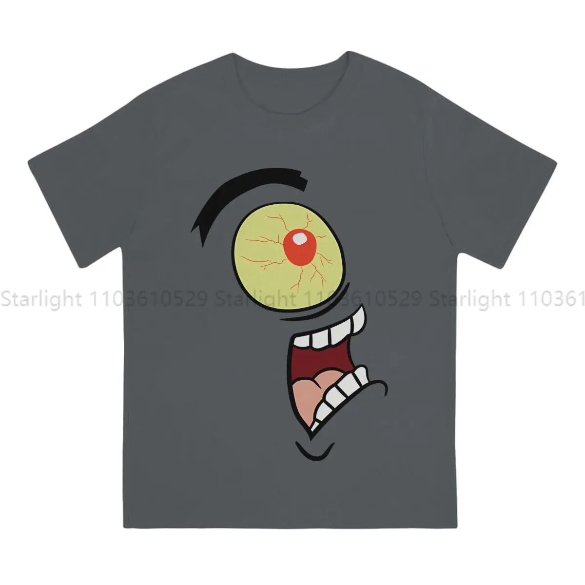 Shock Horror Plankton TShirt For Men  Clothing Style T Shirt Comfortable