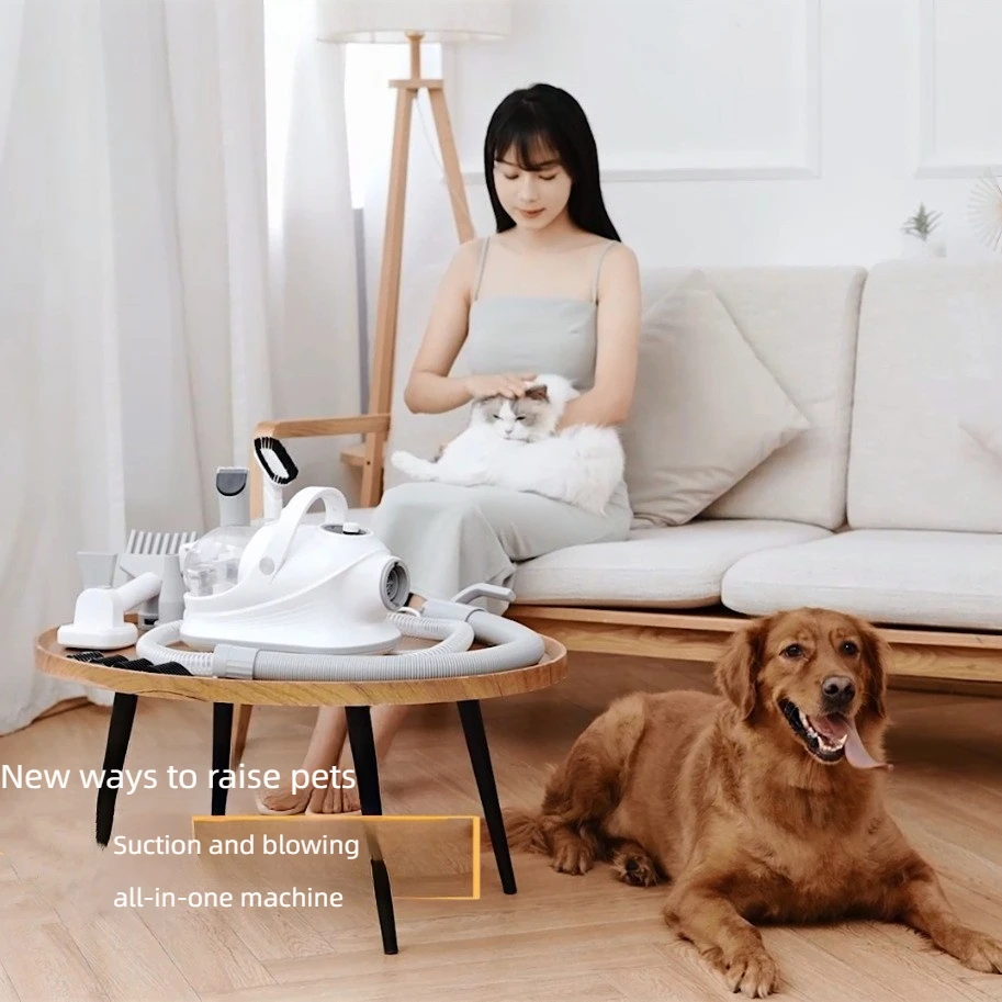 Professional Dog & Cat Hair Grooming Dryer Smart Heating with Adjustable Speed Sustainable ABS Plastic for Household Use