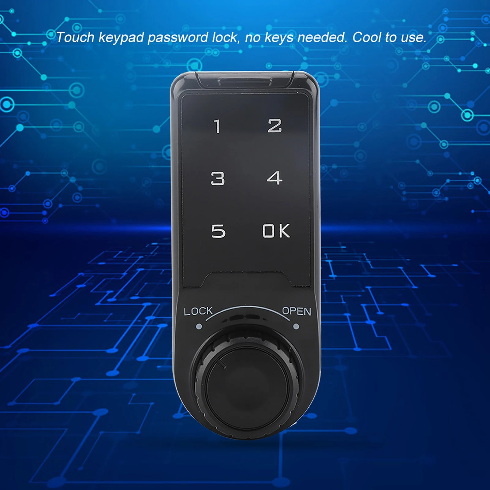 Touch Keypad Password Key Access Lock Digital Electronic Security Cabinet Coded Locker L=30mm