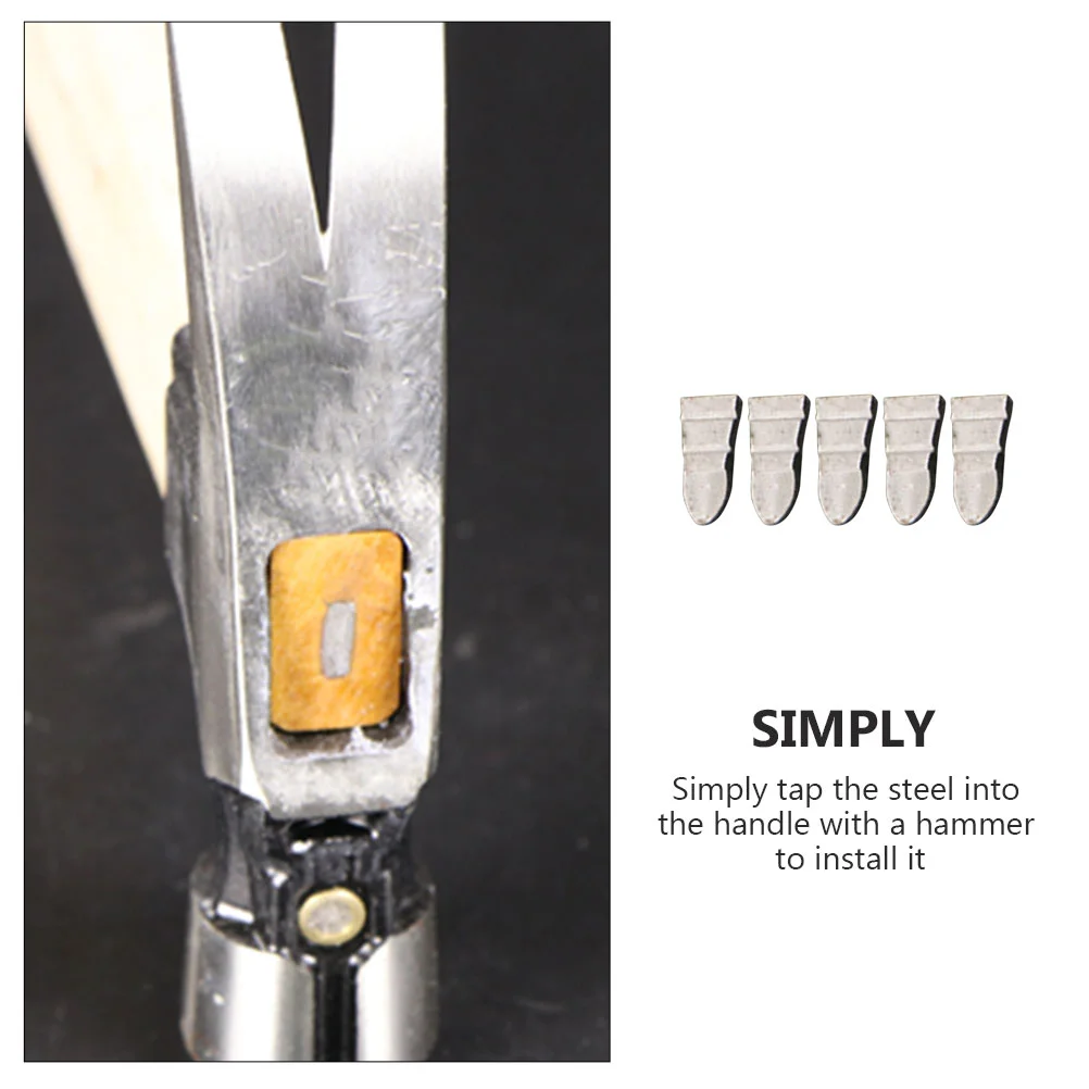 5 szt. Uchwyty Młotek Klin Ogrodnictwo Złącze Wzmocnienie Narzędzia Kliny Topór Srebrne Akcesoria Bezpieczeństwo