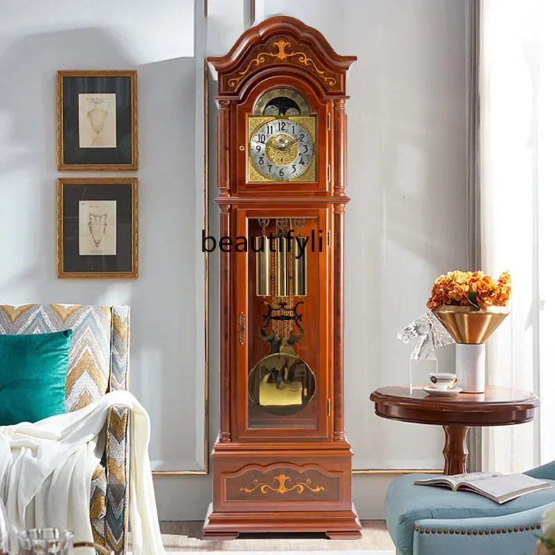 

LHY26 ssHelmler европейские напольные часы для гостиной новые китайские ретро маятниковые часы американские, механические маятниковые часы из цельного дерева