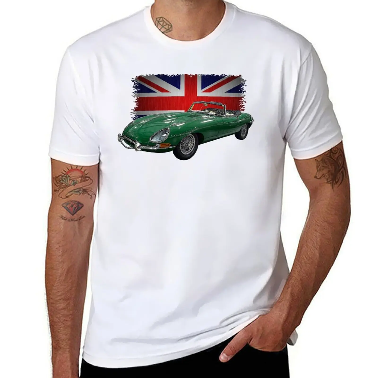 

Racing Green Roadster T-Shirt man t shirts high quality luxury brand black cotton t-shirt plain for man package T-Shirt