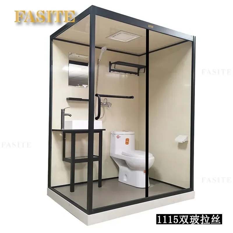 For Integrated Bathroom Hotel Wet and Dry Separation Toilet Bath Support Durable Space Saving Modern Design Easy Installation