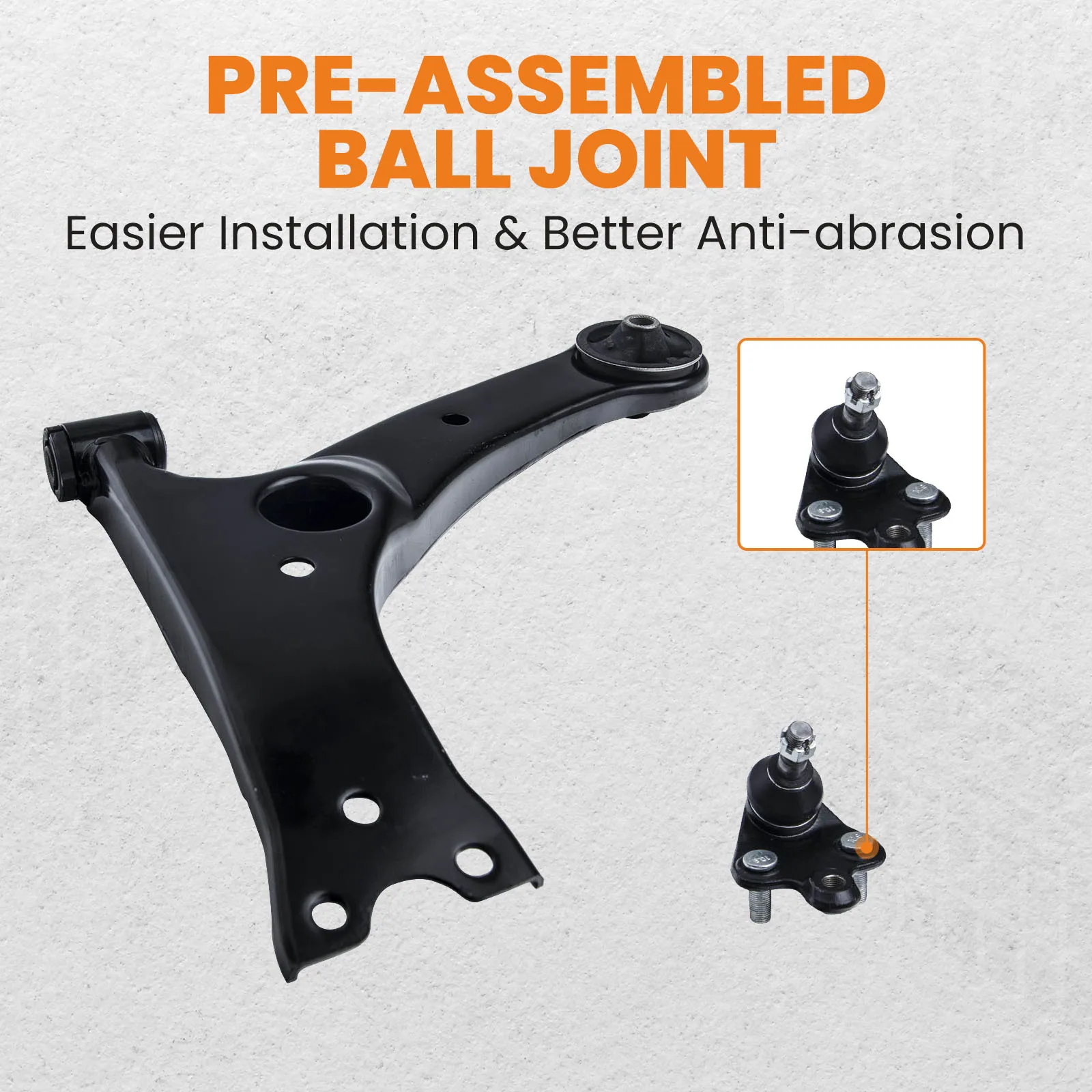 8x draagarmen vooraan met kogelgewricht stabilisatorstangen voor Toyota Matrix Vibe 2003-2008