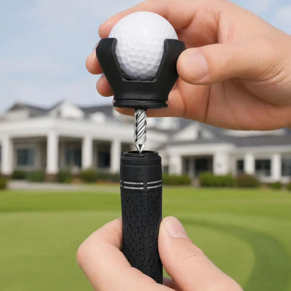 Portable 3-Prong Golf Ball Ergonomic Retriever Putter Grip Sucker Pickup Tool Golf Accessory for Course Training