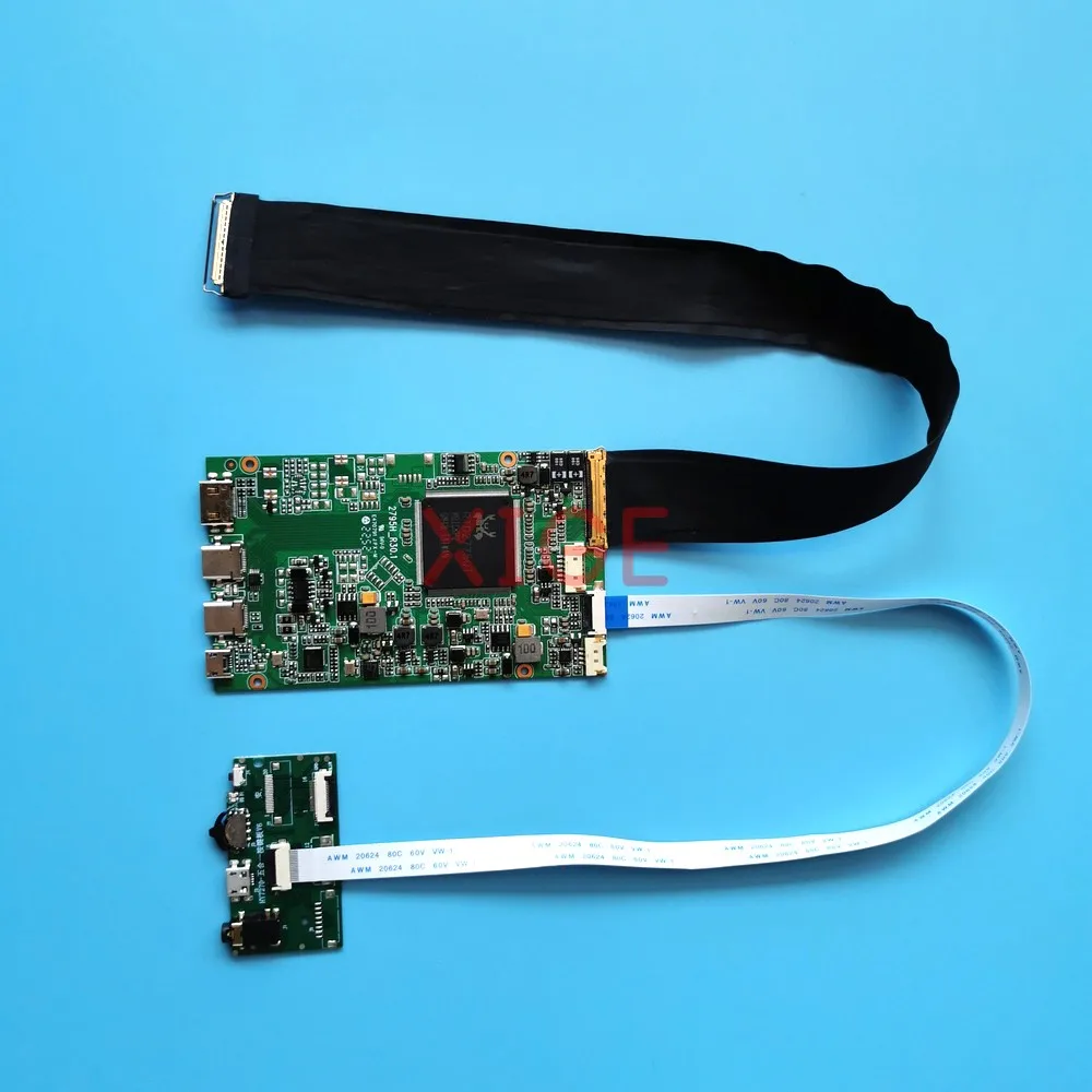 

Плата контроллера драйвера 4K для B173QTN01.0 B173QTN01.4 HDMI-Mini 2560x1440 2 TYPEC 17,3 "40-контактный комплект экрана ноутбука EDP DIY