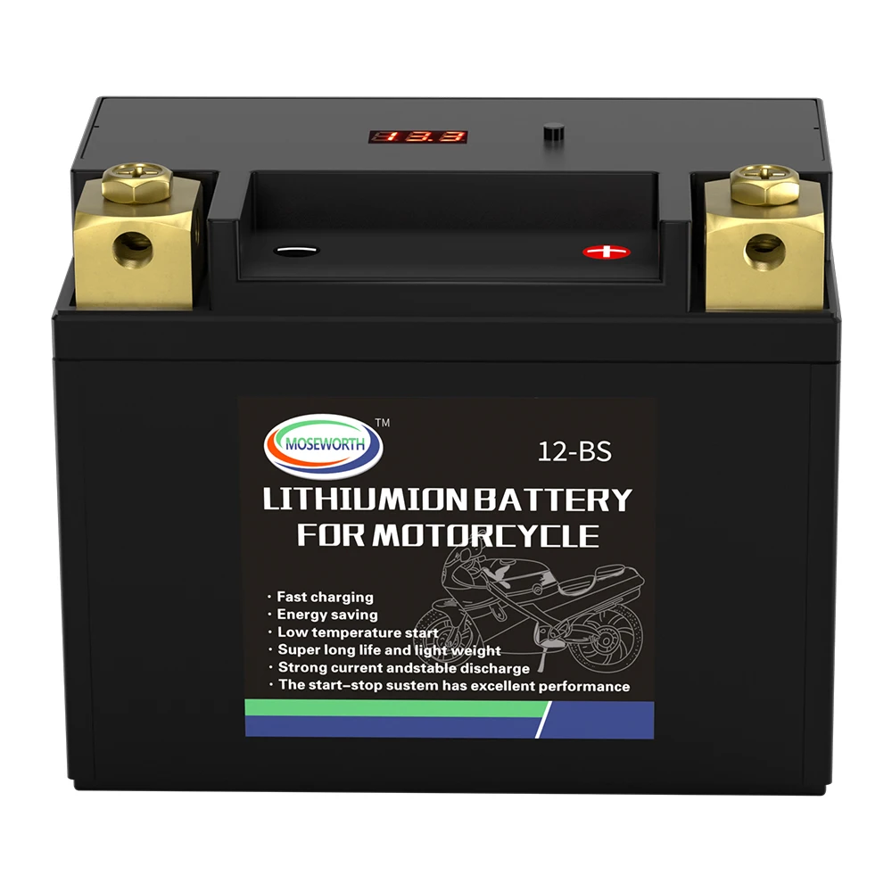 12-BS Motorcycle Battery High Performance Maintenance Free YTX12-BS Rechargeable ATV Batteries compatible with ATV UTV Scooter