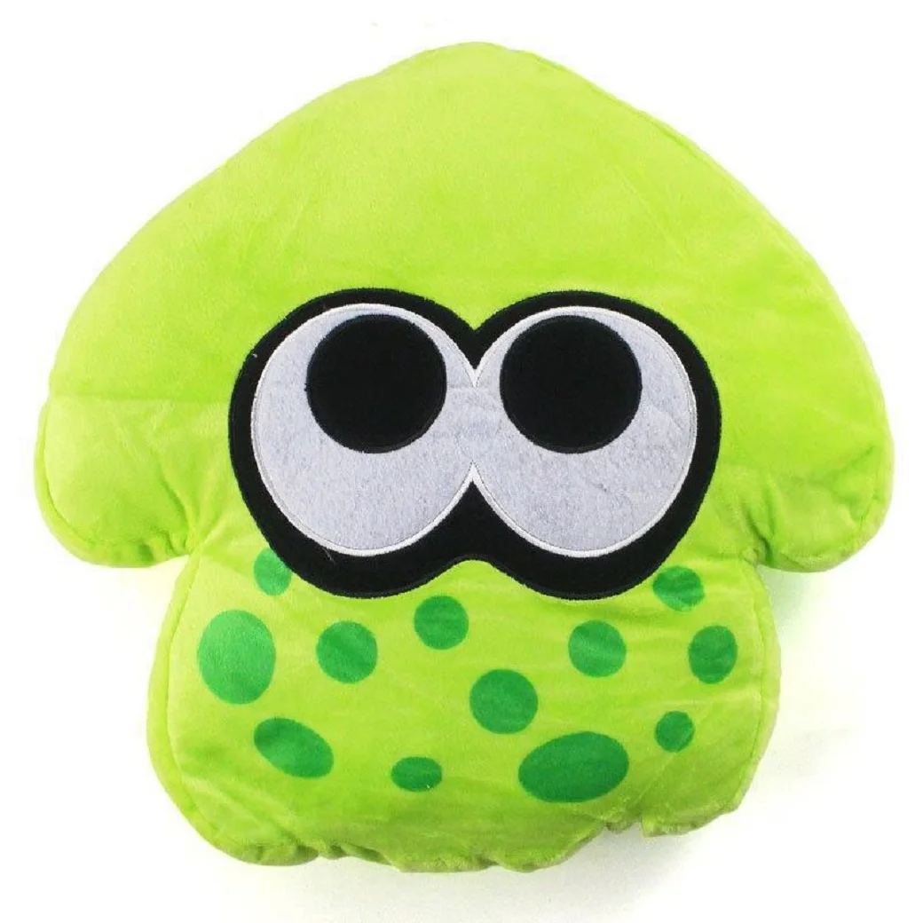 33Cm Oranje Groen Splatoon Vermoeden Anime Kawaii Dier Pollow Kussen Pluche Peluche Soft Gevulde Cartoon Speelgoed Poppen Kids gift