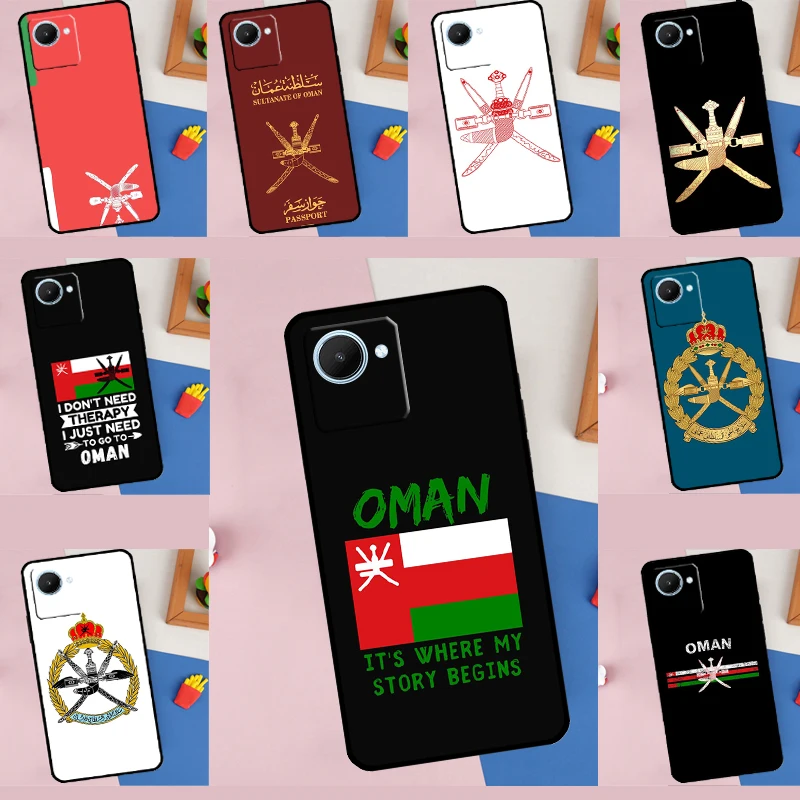 Omani Emblem Oman Flag passport For Realme 11 9 10 Pro Plus GT Neo 5 3 2 T C11 C15 C21Y C25s C30 C31 C33 C35 C55 Phone Case