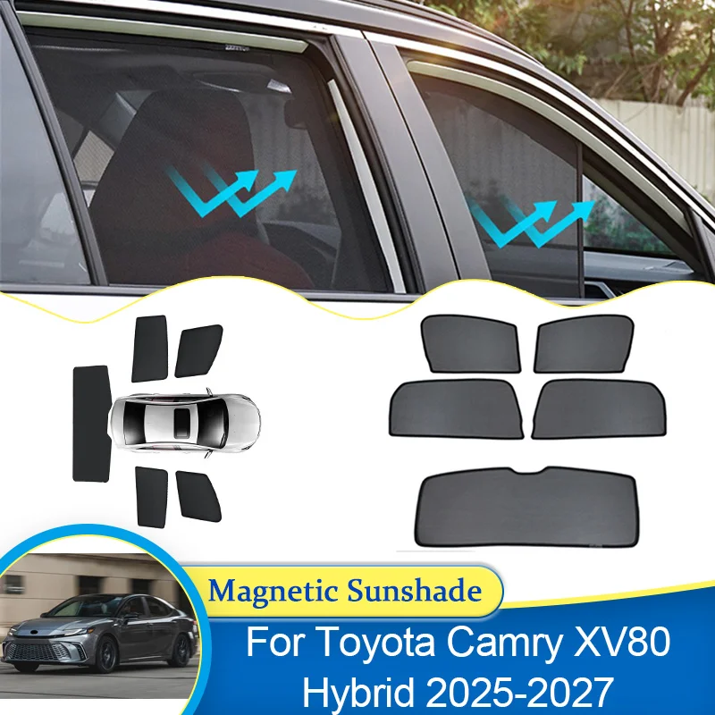 For Toyota Camry XV80 Hybrid 2025 2026 2027 Magnetic Windshield Window Sunshade Shading Curtain Visor Car Auto Part Accessories