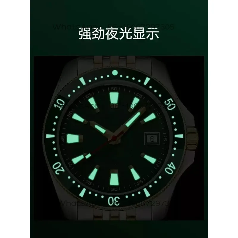 Classic Men's Fully Automatic Mechanical Diving Watch Chronograph Ceramic Ring Strong Luminous