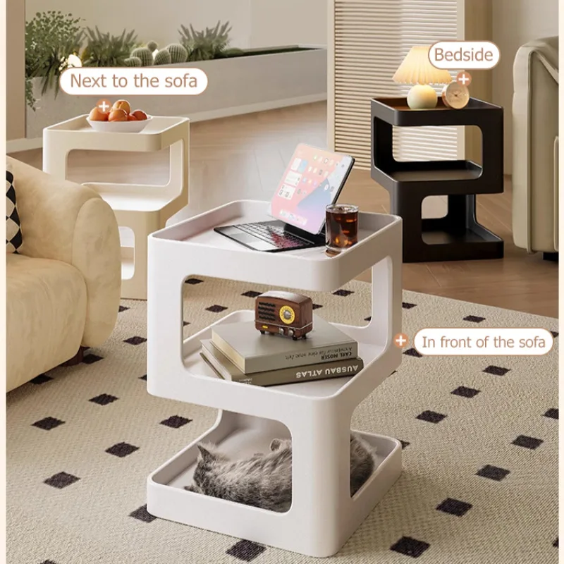 light luxury Simple Modern Living Room Side Table Nordic creative Removable Livingroom Furniture Household Iron sofa bed cabinet