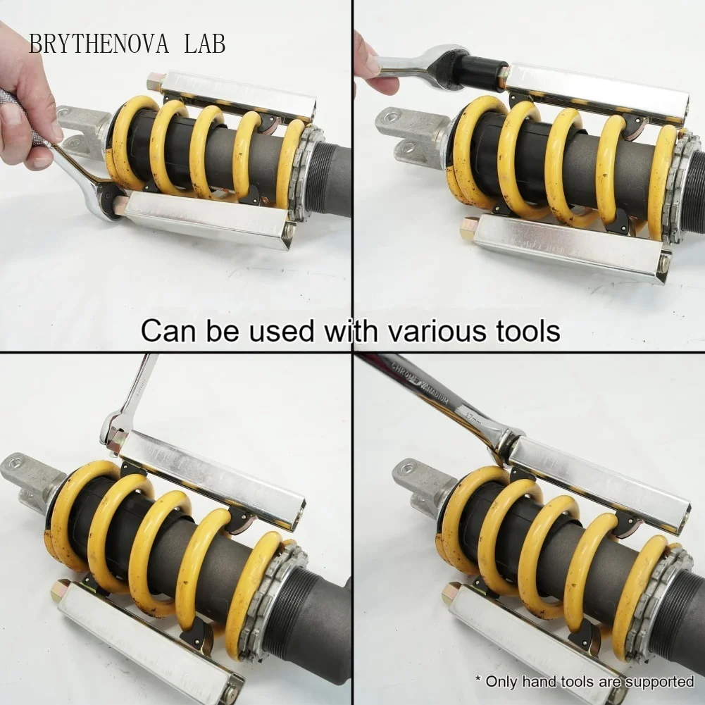 Motorcycle Shock Spring Compression Tools for Even Compression Handling Balanced During Spring Installation and Removal