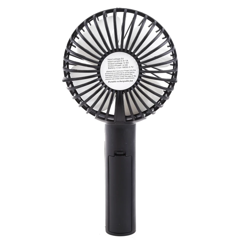 Mini Handheld Fan Portable Rechargeable Battery Operated Cooling Desktop with Ba Drop Shipping