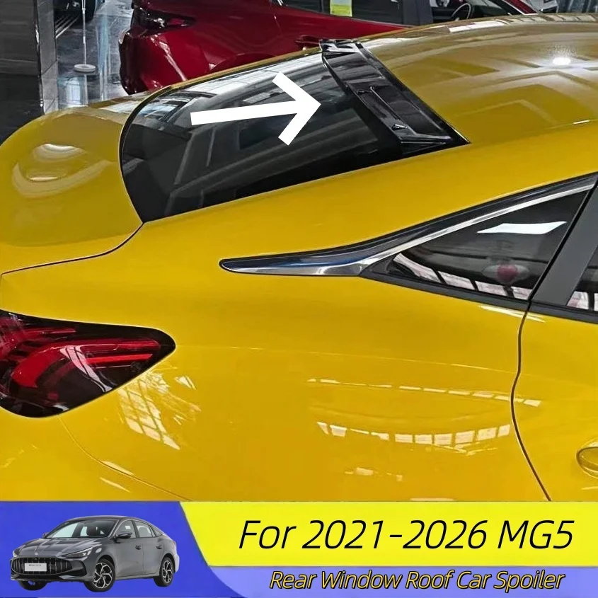 

Для MG5 2021-2026: Высококачественный спойлер на заднее стекло/крышу из АБС-пластика, черный карбон, внешние тюнинг-аксессуары, обвес