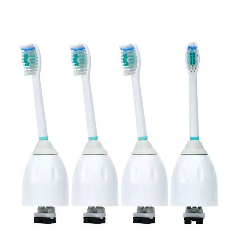 4 Pcs Replacement Brush Heads For Philips Sonicare E-Series Essence Xtreme Elite Advance CleanCare Screw-On Toothbrush Handles