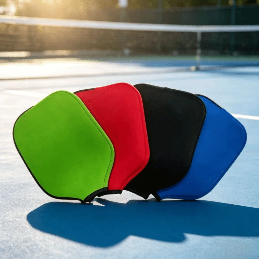 Neoprene Material Pickleball Paddle Cover With Zipper Soft Texture Pickleball Racket Sleeve Lightweight Design