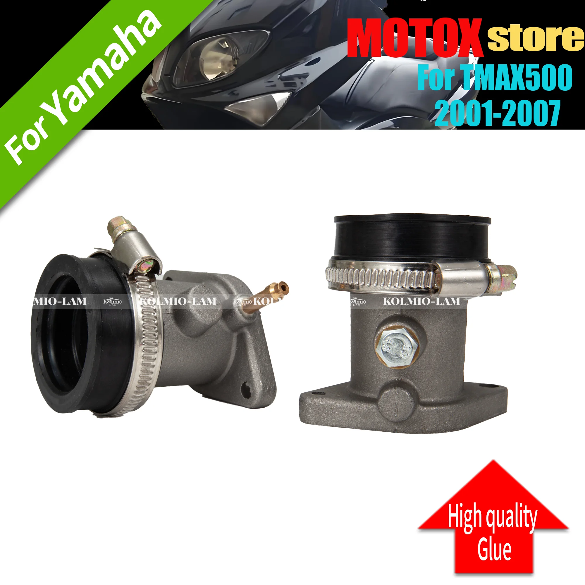 

Fit for Yamaha 2001 - 2007 XP 500 Tmax500 2002 2003 2004 2005 2006 T-MAX 500 TMAX 500 Carburetor Intake Manifold&Interface Glue