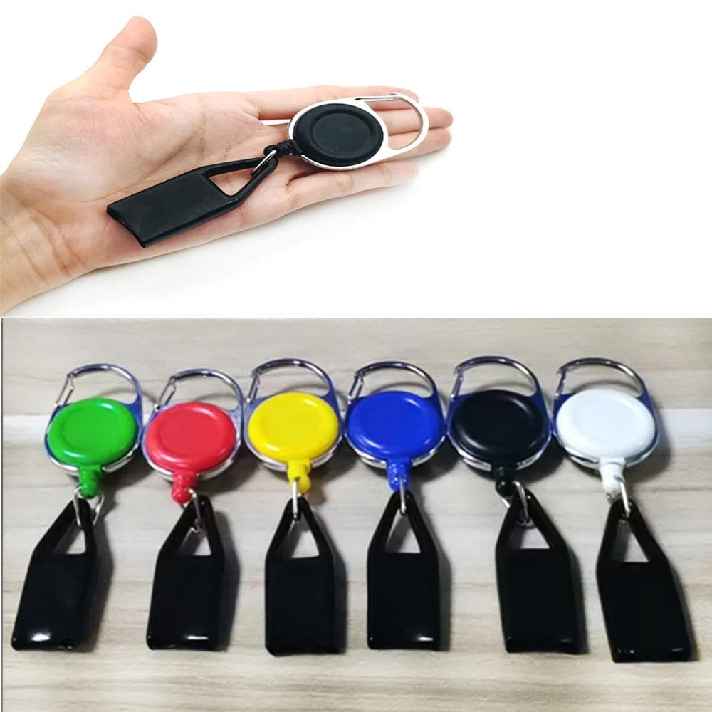 10Pcs 19mm Lighter Cover Customized With Retractable Keychain Silicone Lighter Holder Protective Cover Smoking Accessories