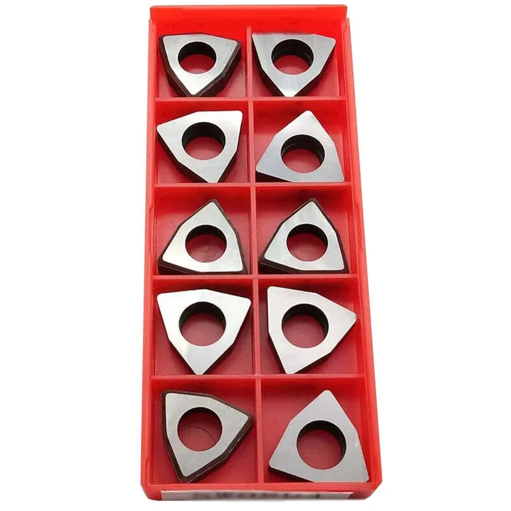 Shims Carbide Inserts Boring Carbide MW0804 Parts Replacement Shim Tool Trigon Turning 10Pc/set Accessories Kit