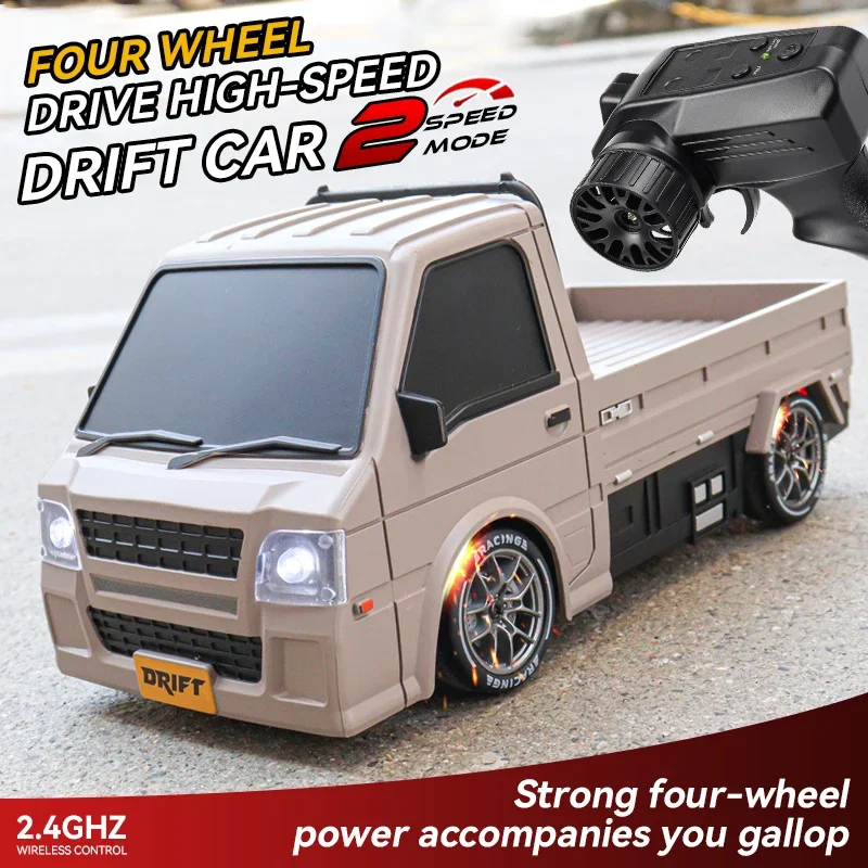 

1/24 4wd Rc Drifting Car High Speed Remote Control Racing Truck with Light 2.4G Wireless Model Toys Boys Children Gift