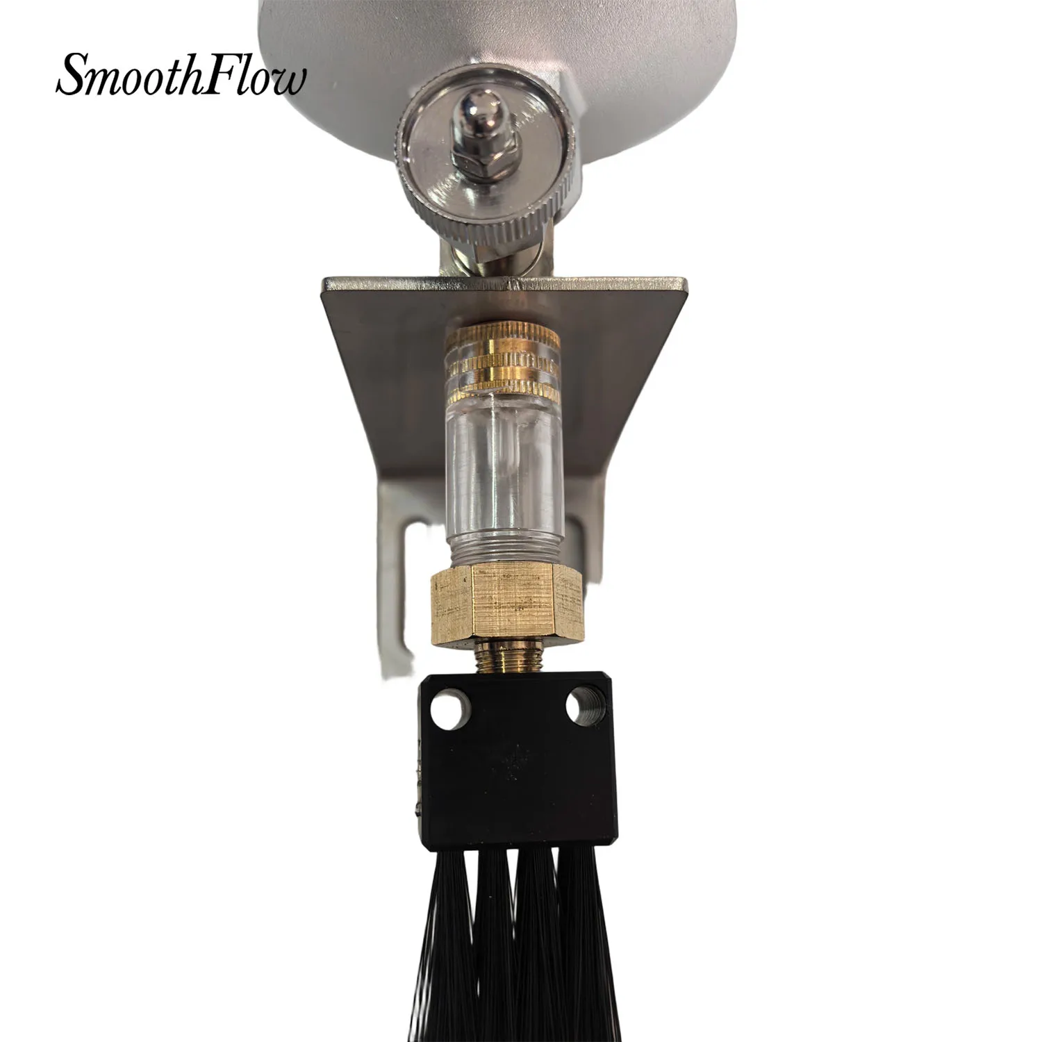 350ml Drip Feed Oiler Kit with 25mm Brush Stainless Steel L Bracket Sight Glass for CNC Machine Lubrication