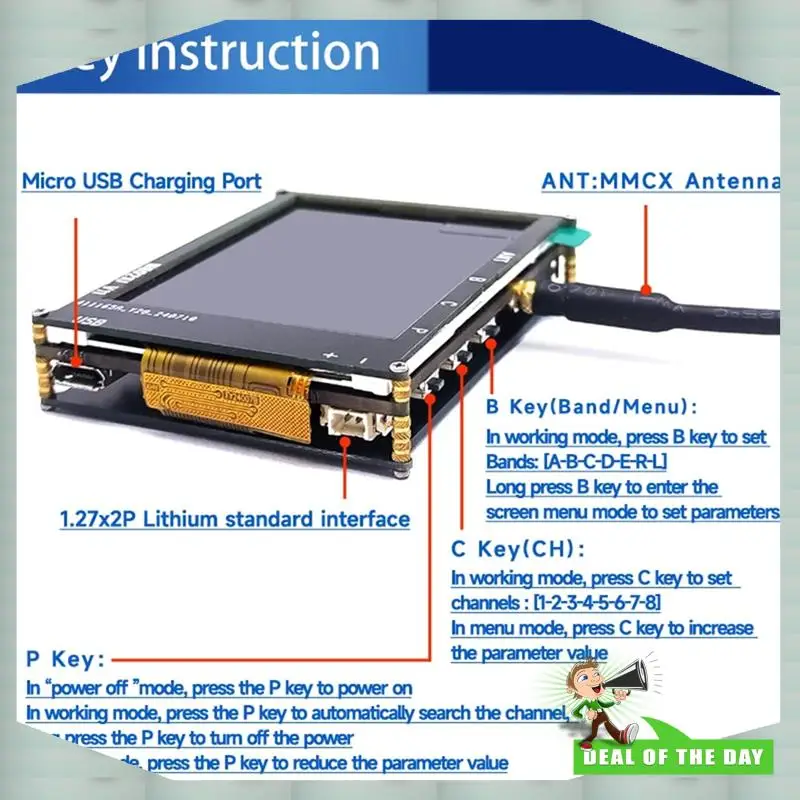 24-Hour Delivery Micro 5.8G 56CH For RC Multicopter Multirotor FPV Drone Parts 2.4 Inch LCD 480X320px Auto-Search FPV Monitor