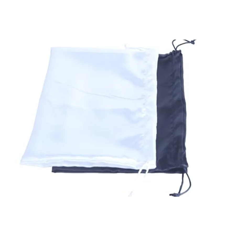 

Drawstrg Sat Silk Dust Bag, 4pcs Black and White 12''x16'' Dust Cover Storage Bags for Purses, Handbags, Travel Storage Pouch f