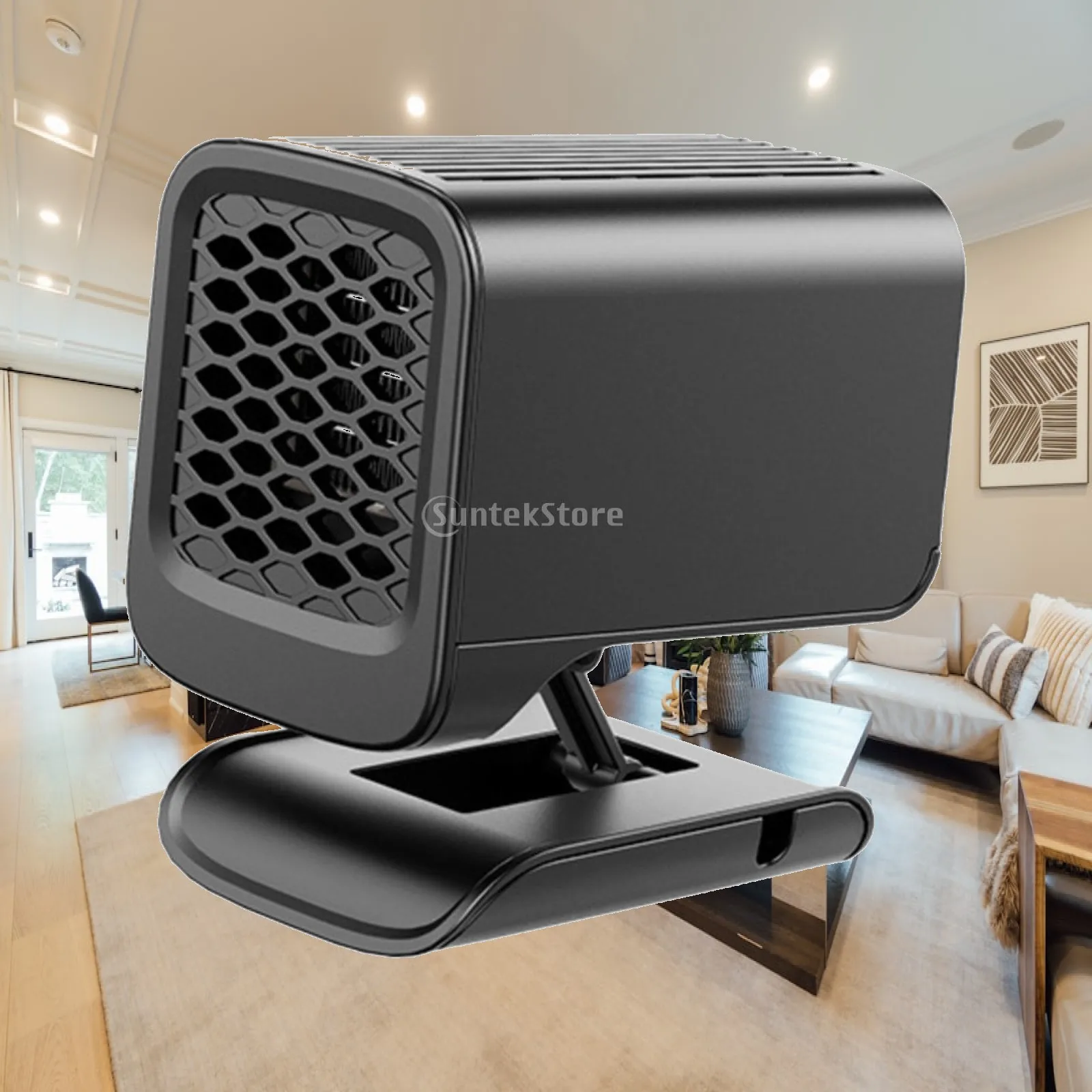 Car Heater Adjustable Angle Accessory Fast Heating Easy to Install Durable Black Defroster Demister 120W for Home Taxis SUV