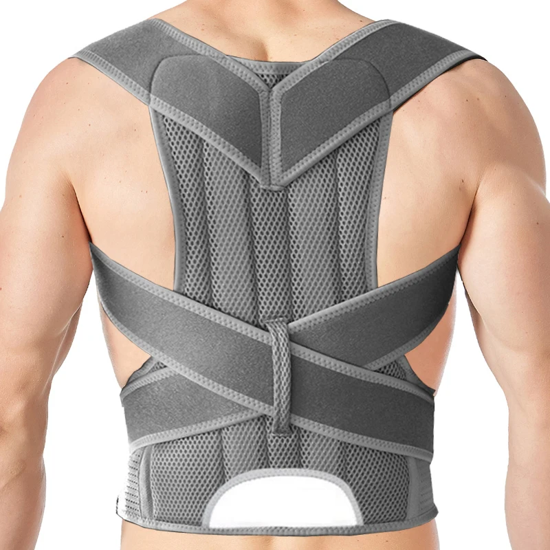 Postura Corrector Vest para Ombro e osso Cuidados, cinto ortopédico, Back Brace Straightener, Escoliose, 4XL Bar