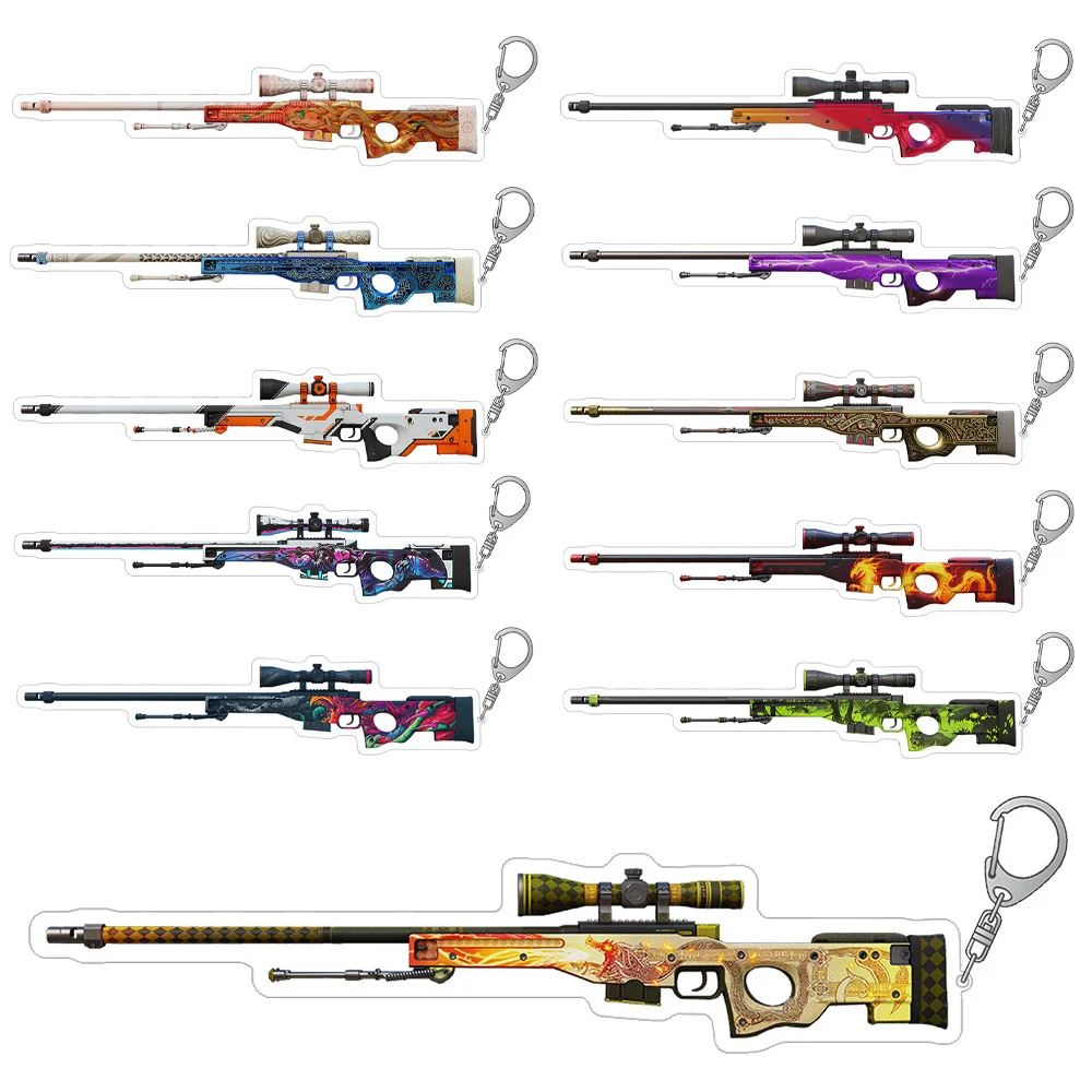 CS2 GO оружие снайперская винтовка AWP POP Капиллярная Медуза Дуэality Они Тайцзи BOOM Wildfire акриловый брелок Сумка кулон брелок игрушка