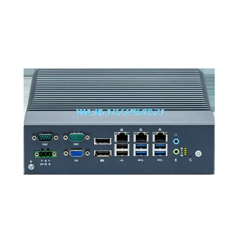Wmwmnu Compact Rugged Industrial Embedded Edge Computer Mini PC for I3 I5 I7 8GB 16GB 32GB 64GB 128GB 1TB WiFi 3 LAN 4
