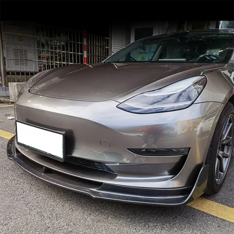 Carbon fiber surrounding front lip rear lip side skirt tail V