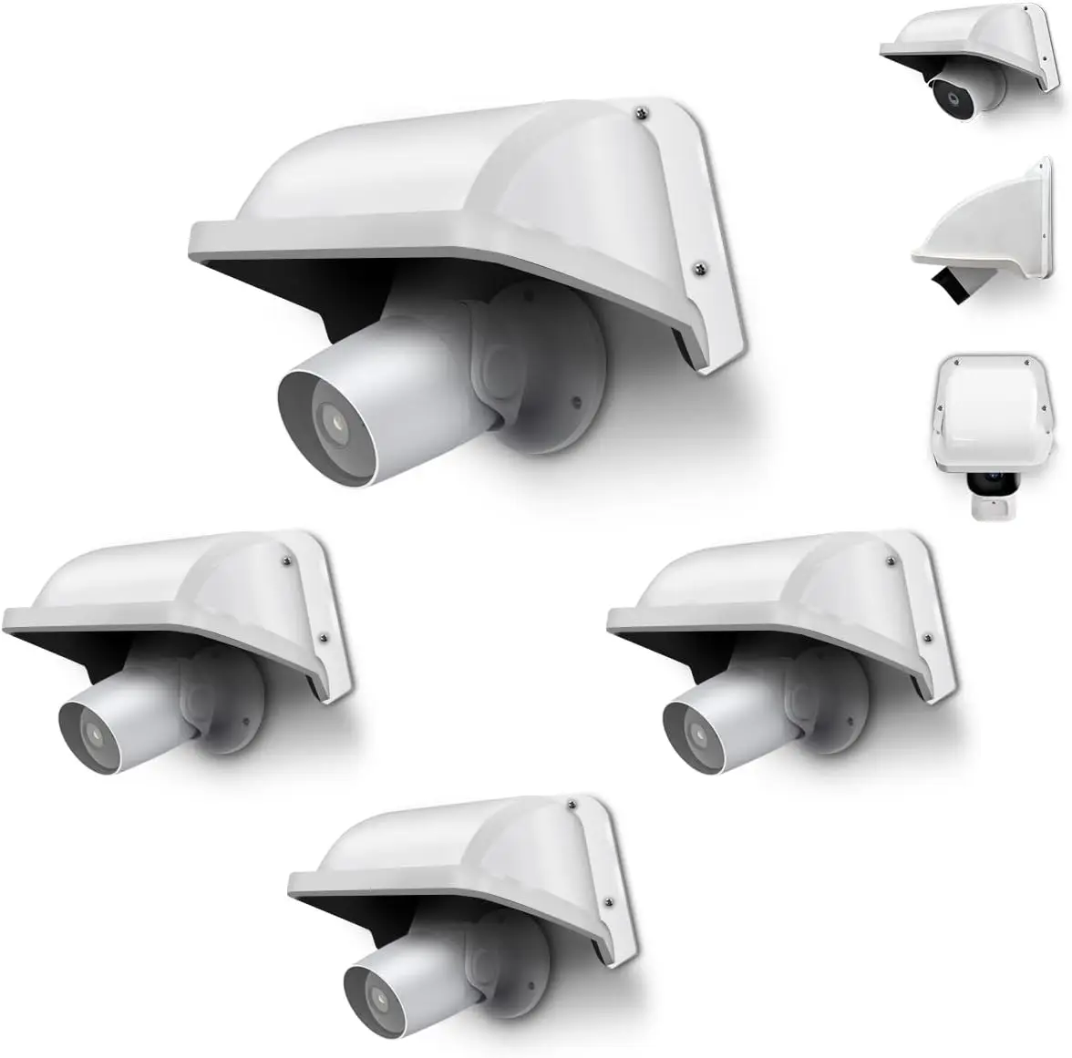 

Universal Outdoor Camera Sun Rain Cover Shield for Dome and Bullet Cameras, Weatherproof Protection