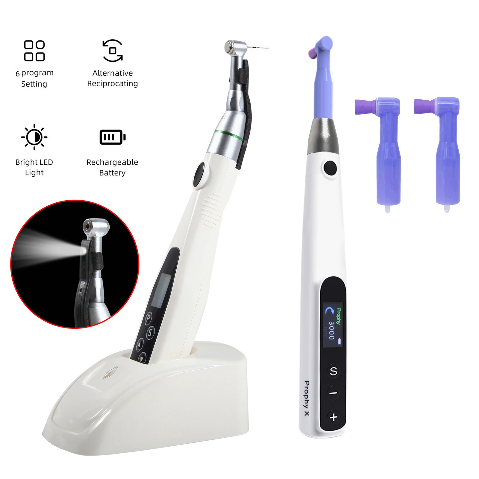 

Dental Electric Hygiene Prophy Handpiece / 16:1 LED Endo Motor Reciprocating