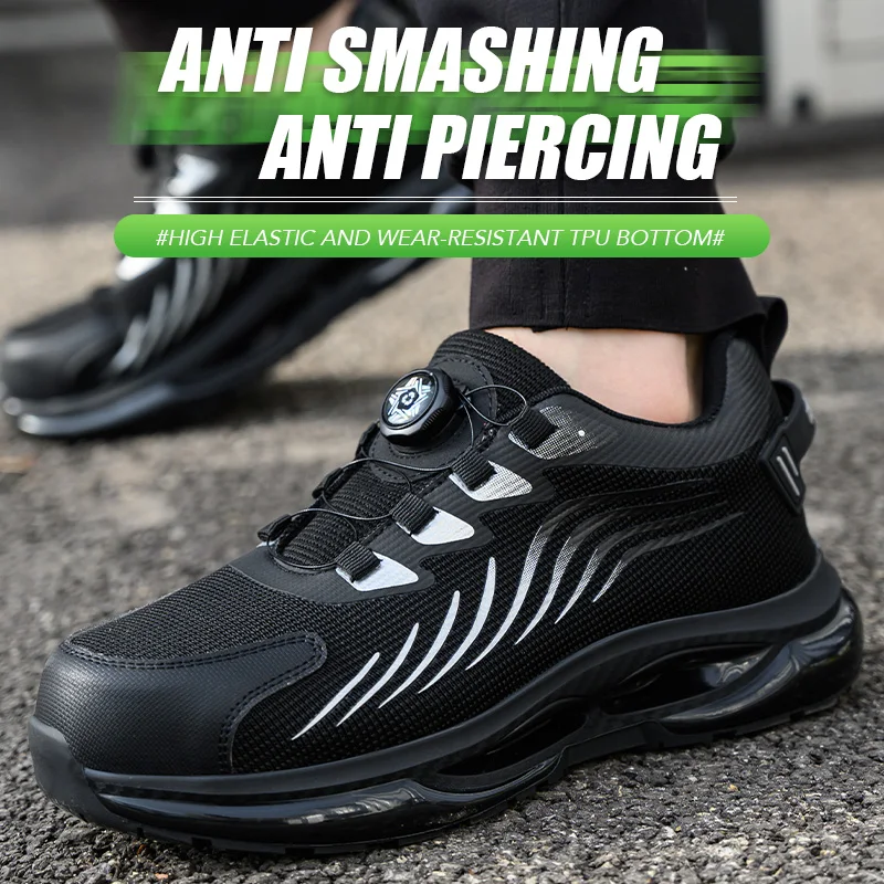 أحذية أمان رجالية أحذية عمل خفيفة الوزن بمقدمة فولاذية مقاومة للانزلاق أحذية عمل شتوية كاجوال للرجال خفيفة الوزن للمشي لمسافات طويلة #1