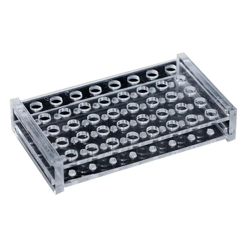 Acrylic Test Tube Rack Holder Transparent 24Holes 40Holes Composite Applicator Dispenser Organizer Holder for Syringes Lab Stand