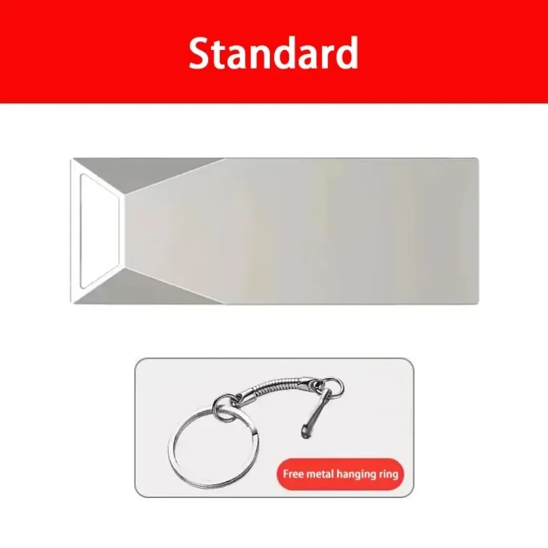 Xiaomi USB 3.2 2 تيرا بايت محرك فلاش معدني U القرص عالية السرعة الذاكرة عصا مقاوم للماء SSD تخزين هاتف الكمبيوتر نقل البيانات المحمولة جديد