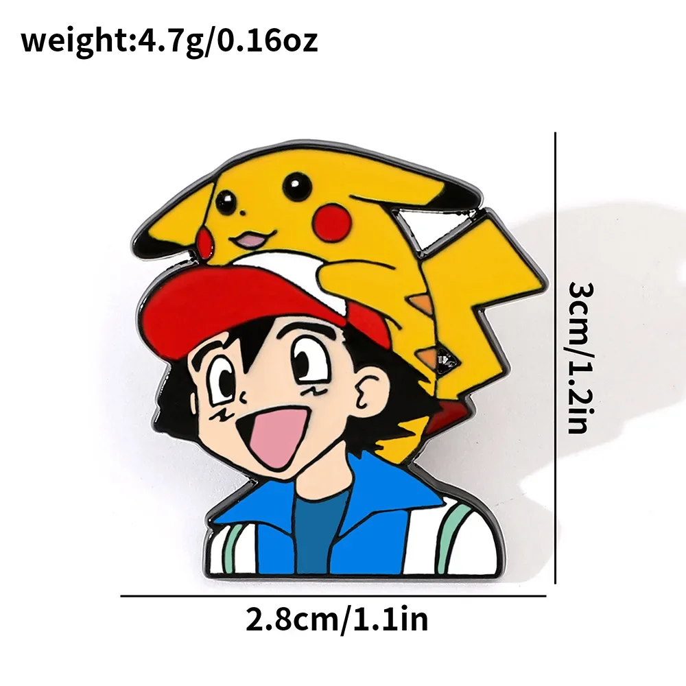 Pokemon Anime Enamel Pins Cute Metal Badge Cartoon Bag Backpack Hat Pines Accessories Lapel Pines for Man Decoration Jewelry