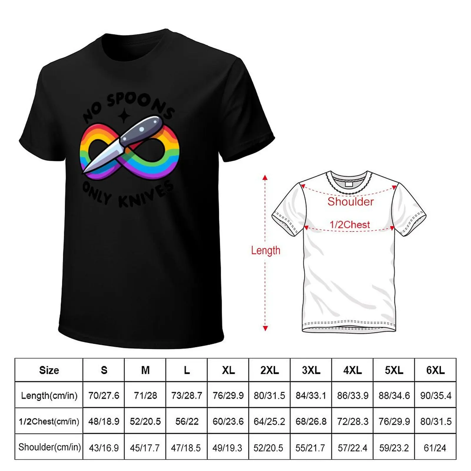 No spoons only knives T-Shirt Plus Size Quick Dry Sports Tee