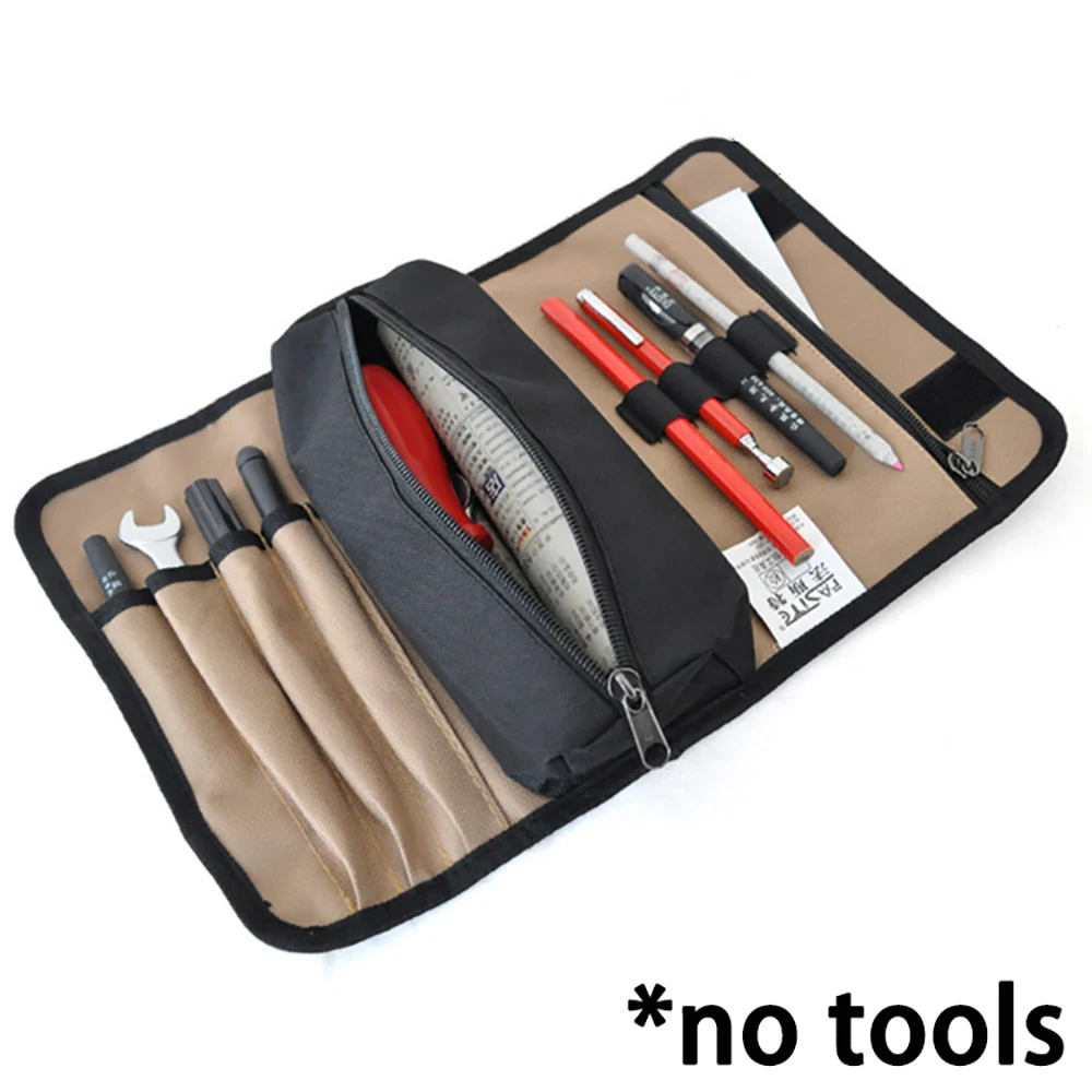 600D Oxford Tool Roll Up Bag Waterproof - Easy Roll-Up Closure Portable Heavy Duty Hardware Storage