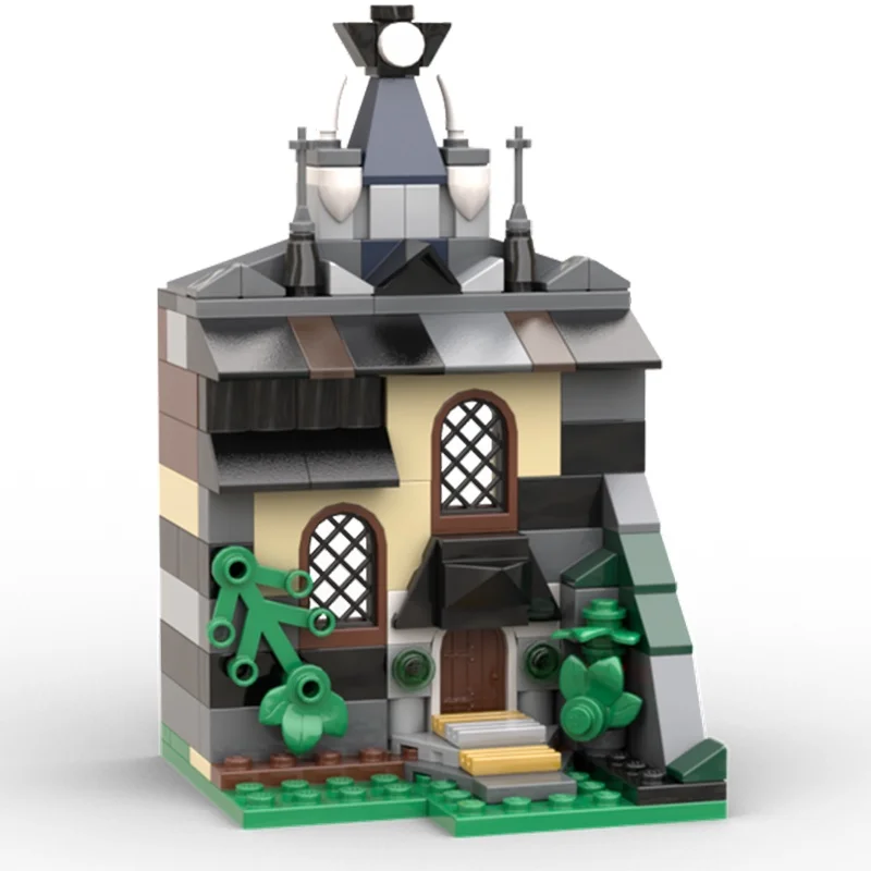 134pcs MOC Haunted House Classic Model Building Blocks Christmas Gift Toy Assemble Display Craft Birthday Collection Creative