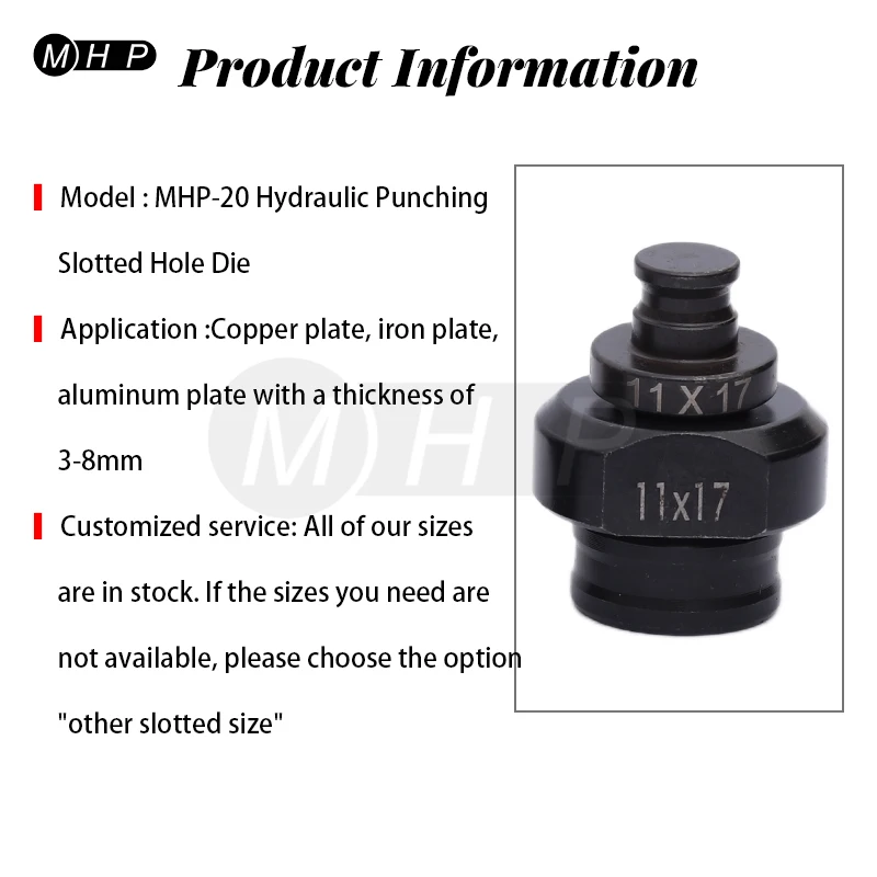 MHP hydrauliczny dziurkacz szczelinowy do MHP-20 Hydarualic Puncher,Troquel de Punzonado Hidráulico