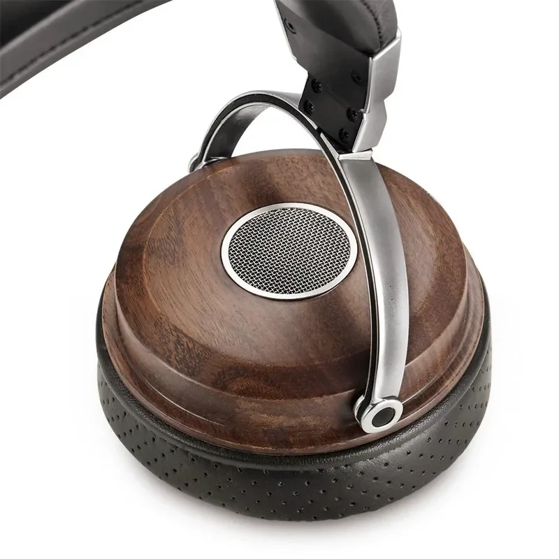 الرجعية الخشب يرتدي HIFI حمى سماعات 50 مللي متر سماعات ستيريو مفتوحة الديناميكية سماعة خشبية الأذن الصوت المعادن عقال سماعة