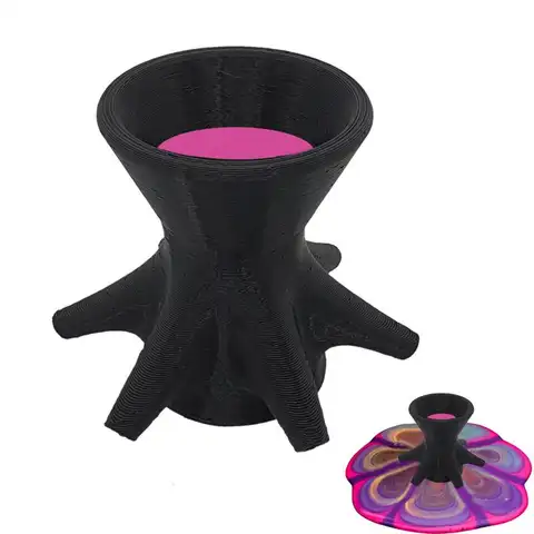 Reusable Paint Pouring Split Cup Mini 7-Leg Funnel Split Cup For DIYMaking Pour Painting Mandala Flower Pattern Paint