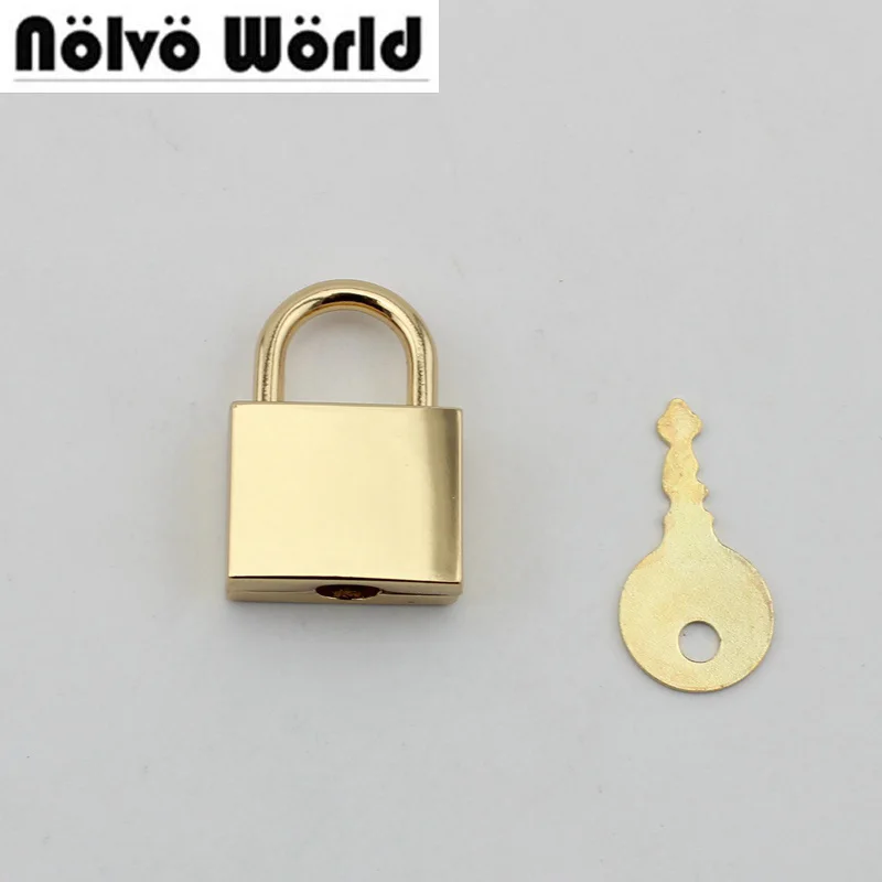 5sets 30sets High quality lock Padlock standard handbag bags closured locks with 1 key