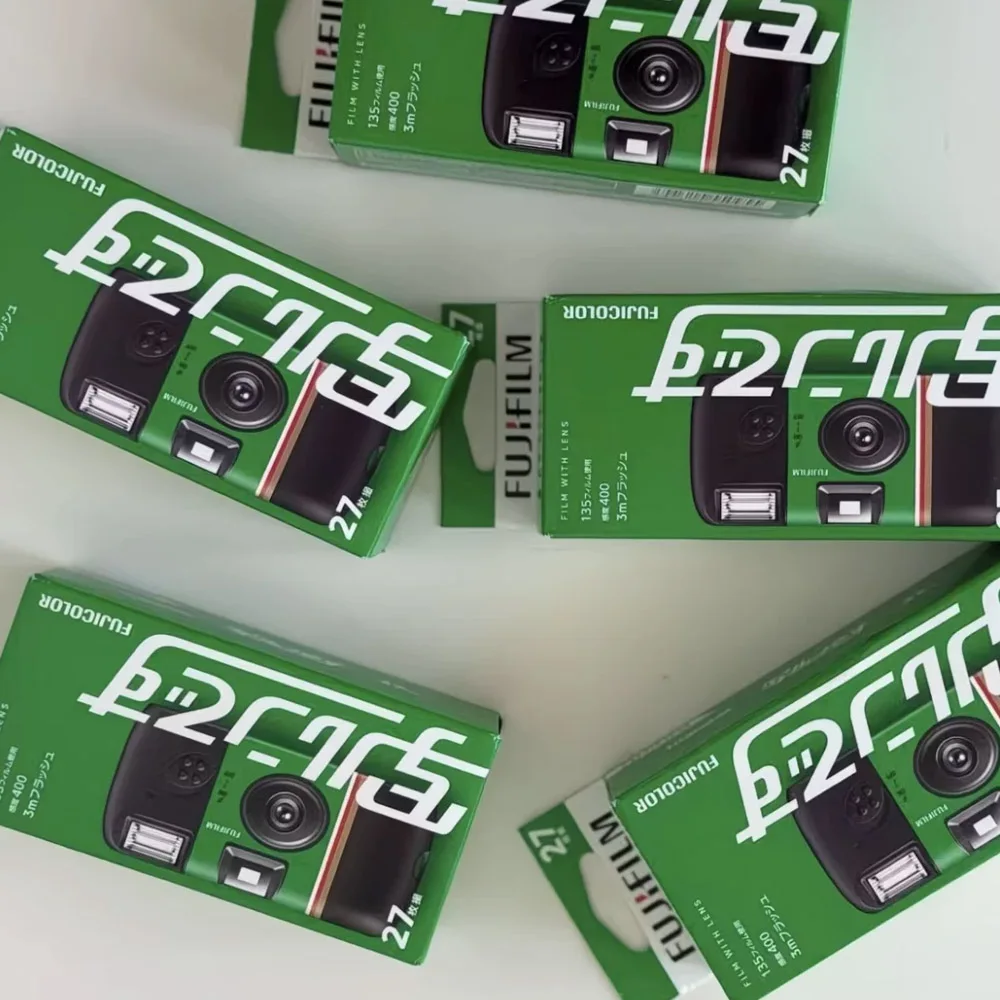 27 Photo Exposures Single Use One Time Use Fujifilm QuickSnap ACE 400 Power Degrees with Flash 1/3/5/6PCS Disposable Film Camera